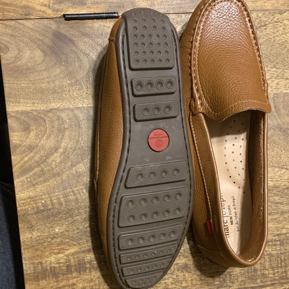 Marc Joseph Brown Leather Loafers - Picture 3 of 4
